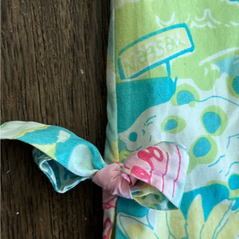 Adorable Lilly Pulitzer Sleeveless Shift Dress Size 6 Y2K Millennium Patch - Picture 4 of 8